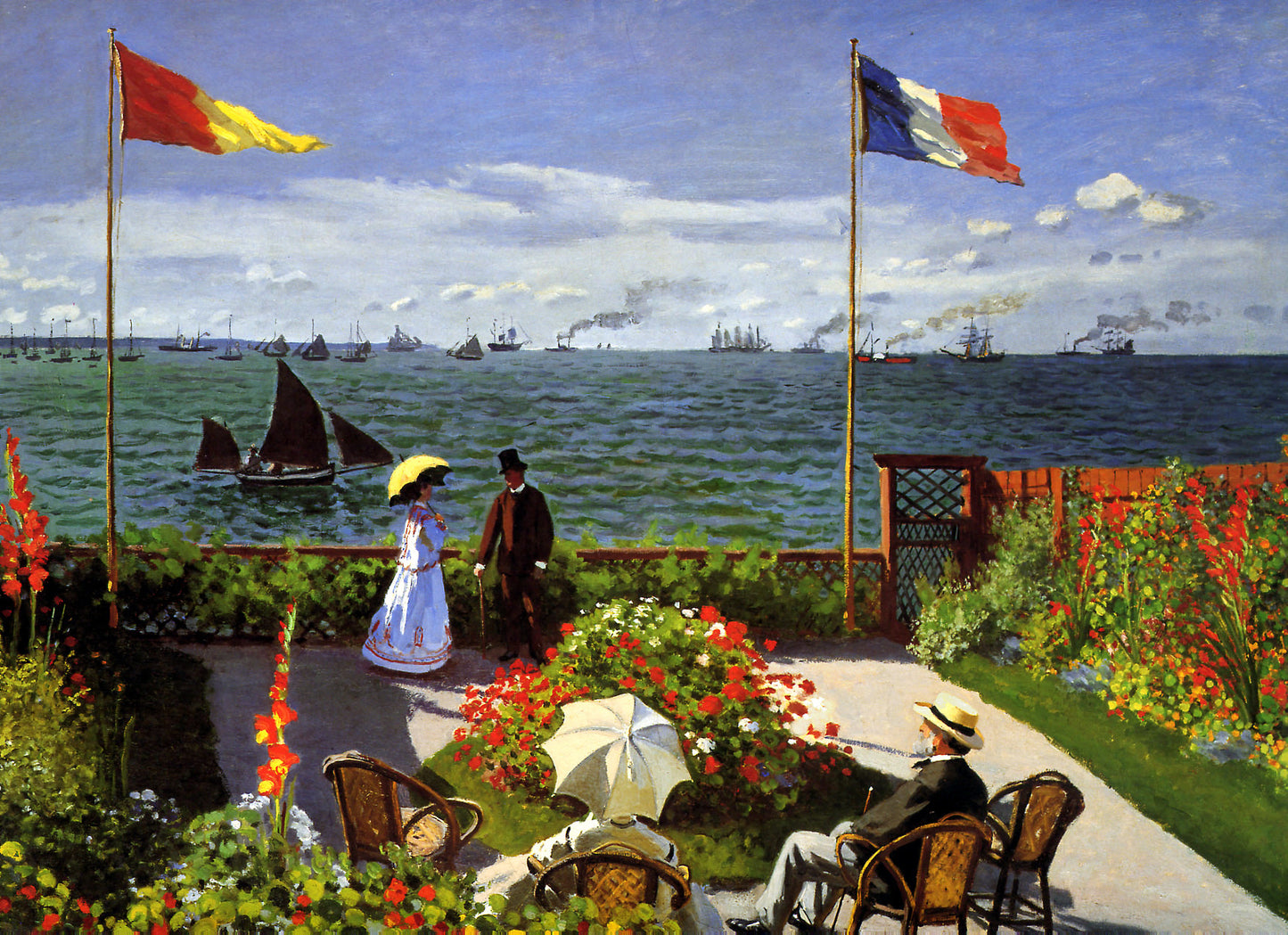 🌊 Терраса в Сент-Адрессе – Клод Моне (1867)