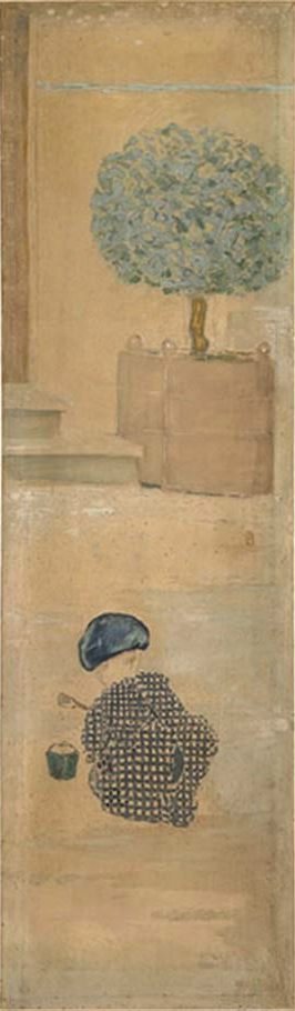 Reproduction du tableau « L'Enfant au pâté de sable - Pierre Bonnard » par Alpha Reproduction en peinture à l’huile