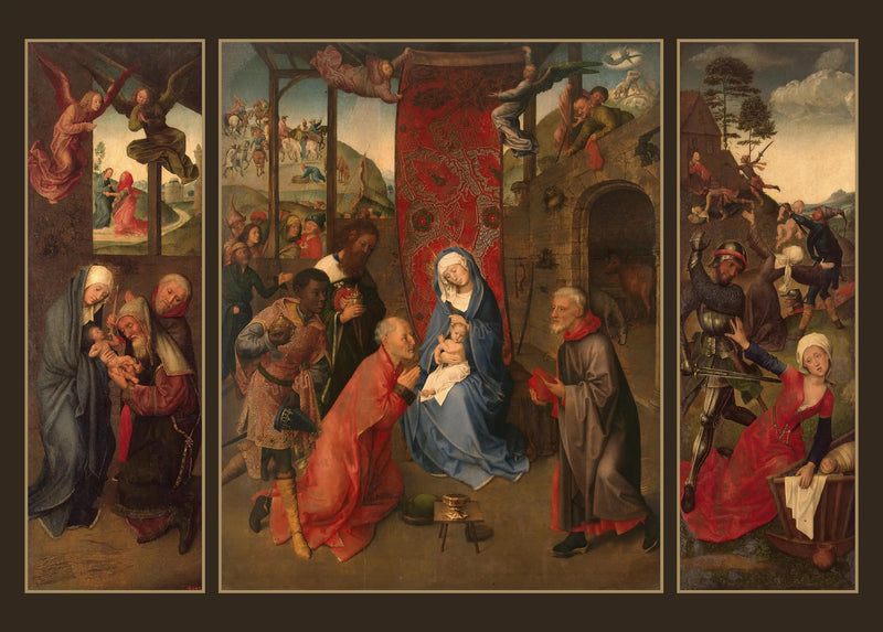 Adoration des Mages (Триптих) - Hugo van der Goes