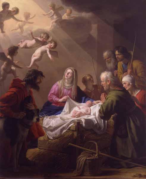 Поклонение пастухов - Gerrit van Honthorst