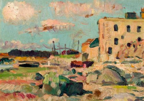 La Plage de Largo à marée basse, Leslie Hunter, 1924, peinture à l’huile