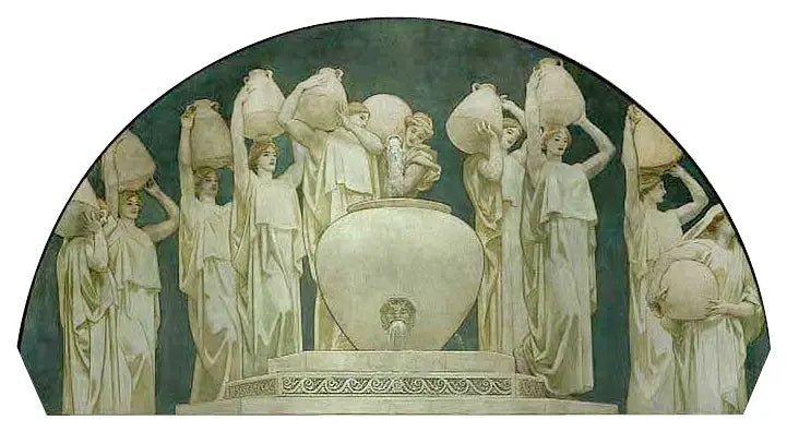 Reproduction du tableau « Les Danaïdes - John Singer Sargent » par Alpha Reproduction en peinture à l’huile