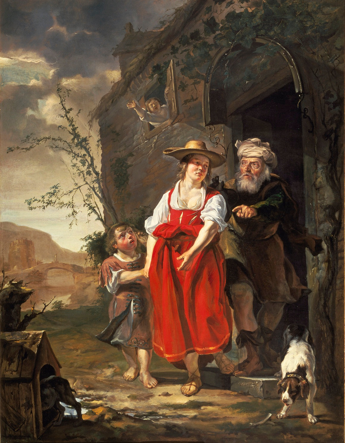 Le renvoi d'Agar - Gabriel Metsu