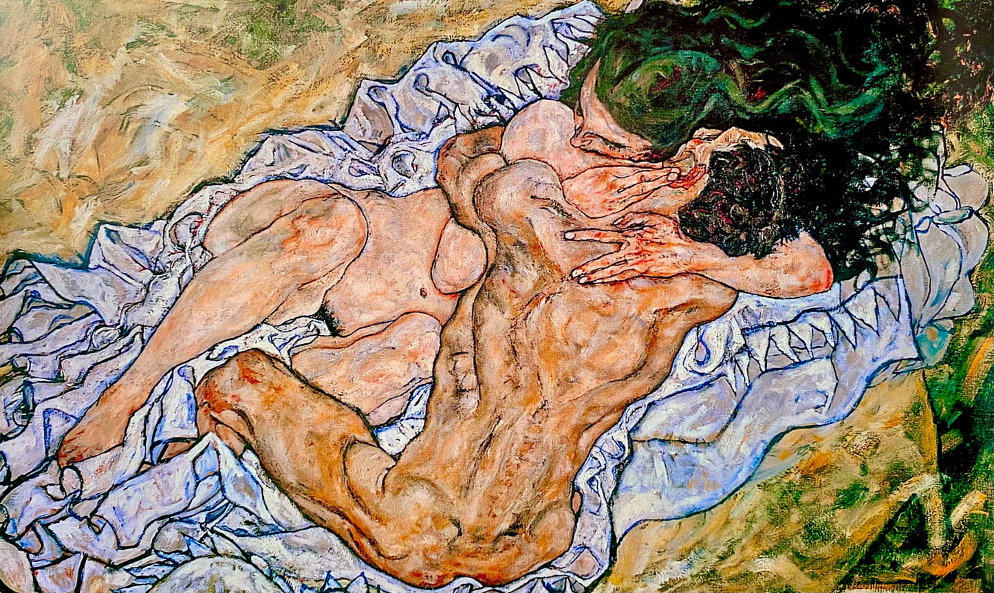 💞 Объятие (Любящая пара II) – Эгон Шиле (1917)