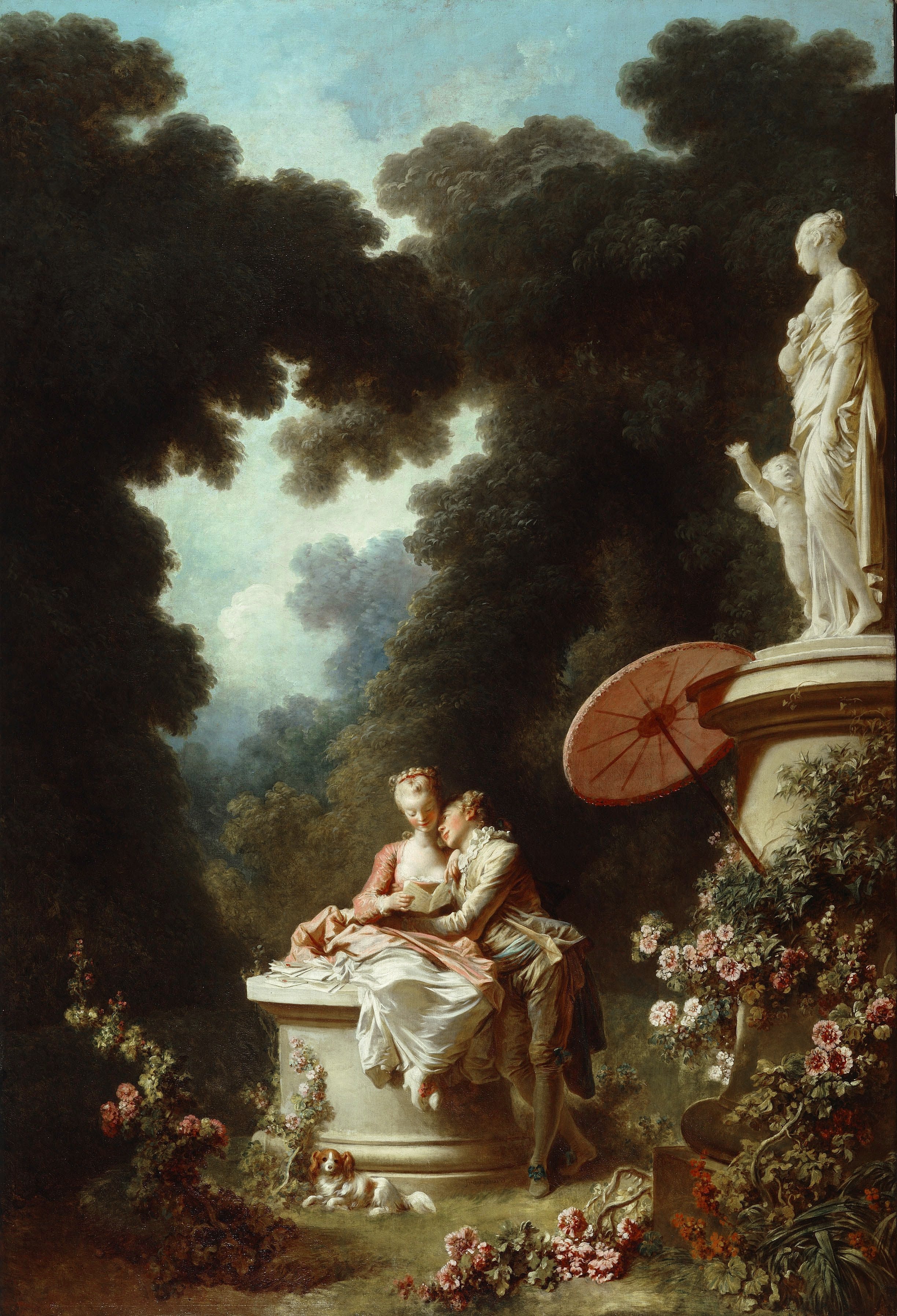 Le progrès de l'amour : Lettres d'amour - Jean-Honoré Fragonard