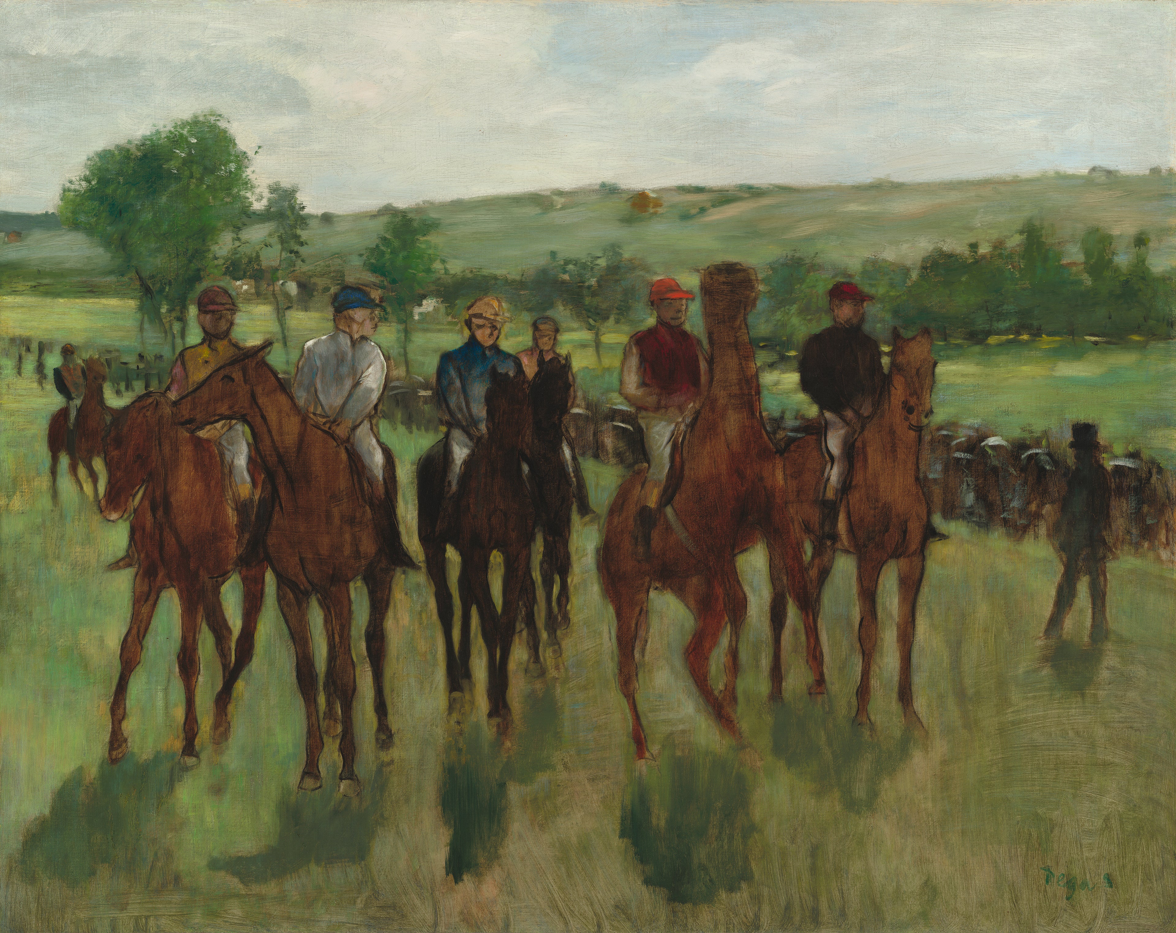 Reproduction du tableau « Les cavaliers - Edgar Degas » par Alpha Reproduction en peinture à l’huile