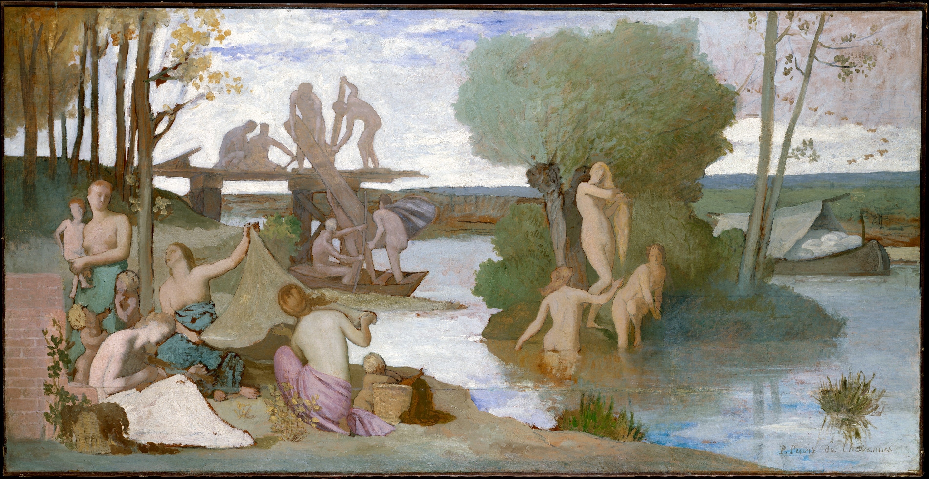 La rivière - Pierre Puvis de Chavannes