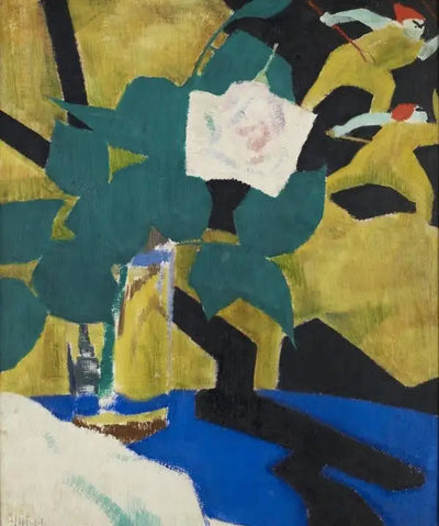 La Rose et le Paravent laqué - Francis Cadell - Alpha Reproduction
