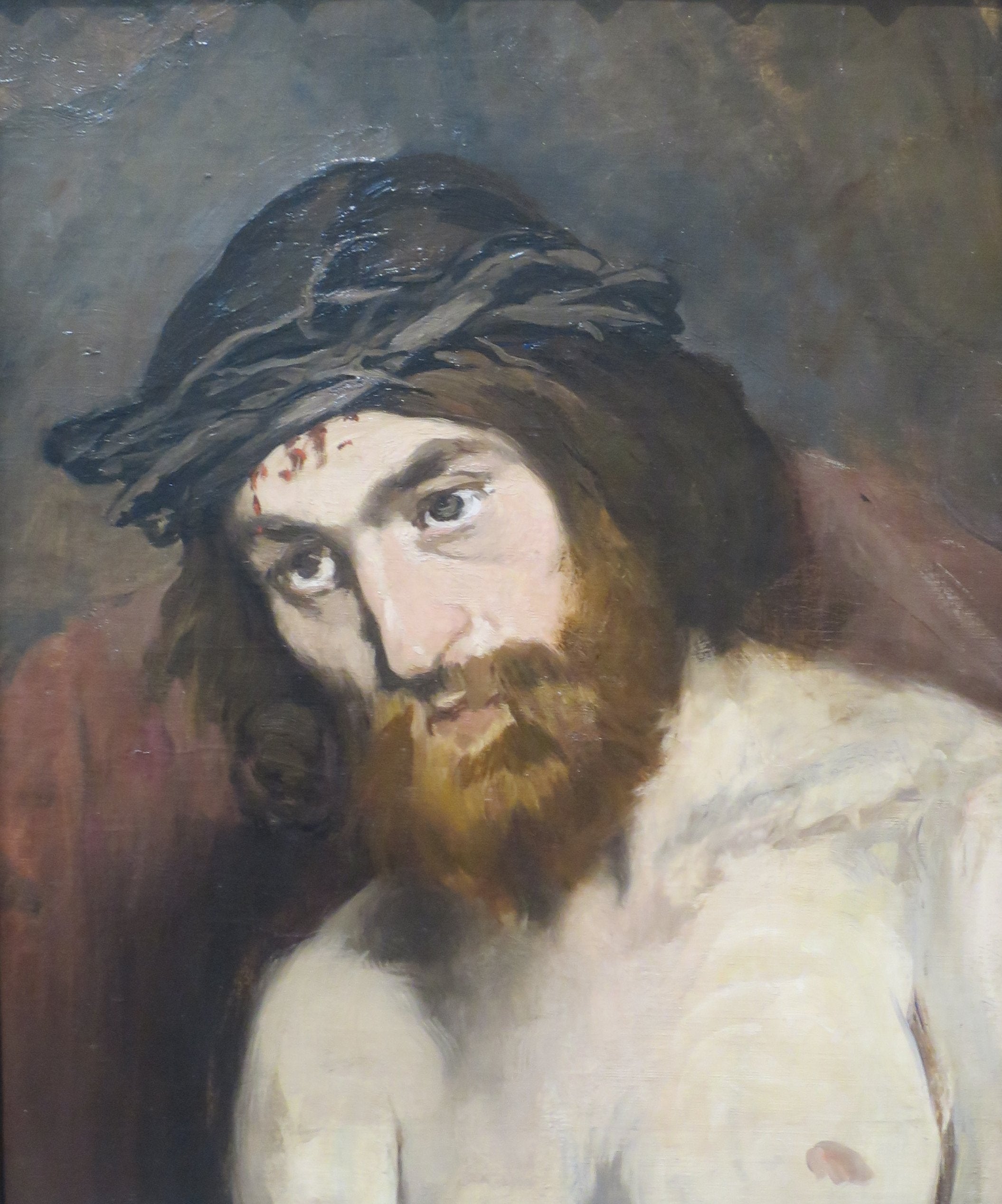Reproduction du tableau « Tête du Christ - Édouard Manet » par Alpha Reproduction en peinture à l’huile