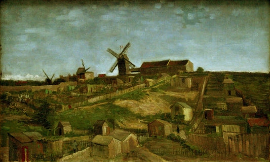 Reproduction du tableau « La butte Montmartre - Vincent van Gogh » par Alpha Reproduction en peinture à l’huile