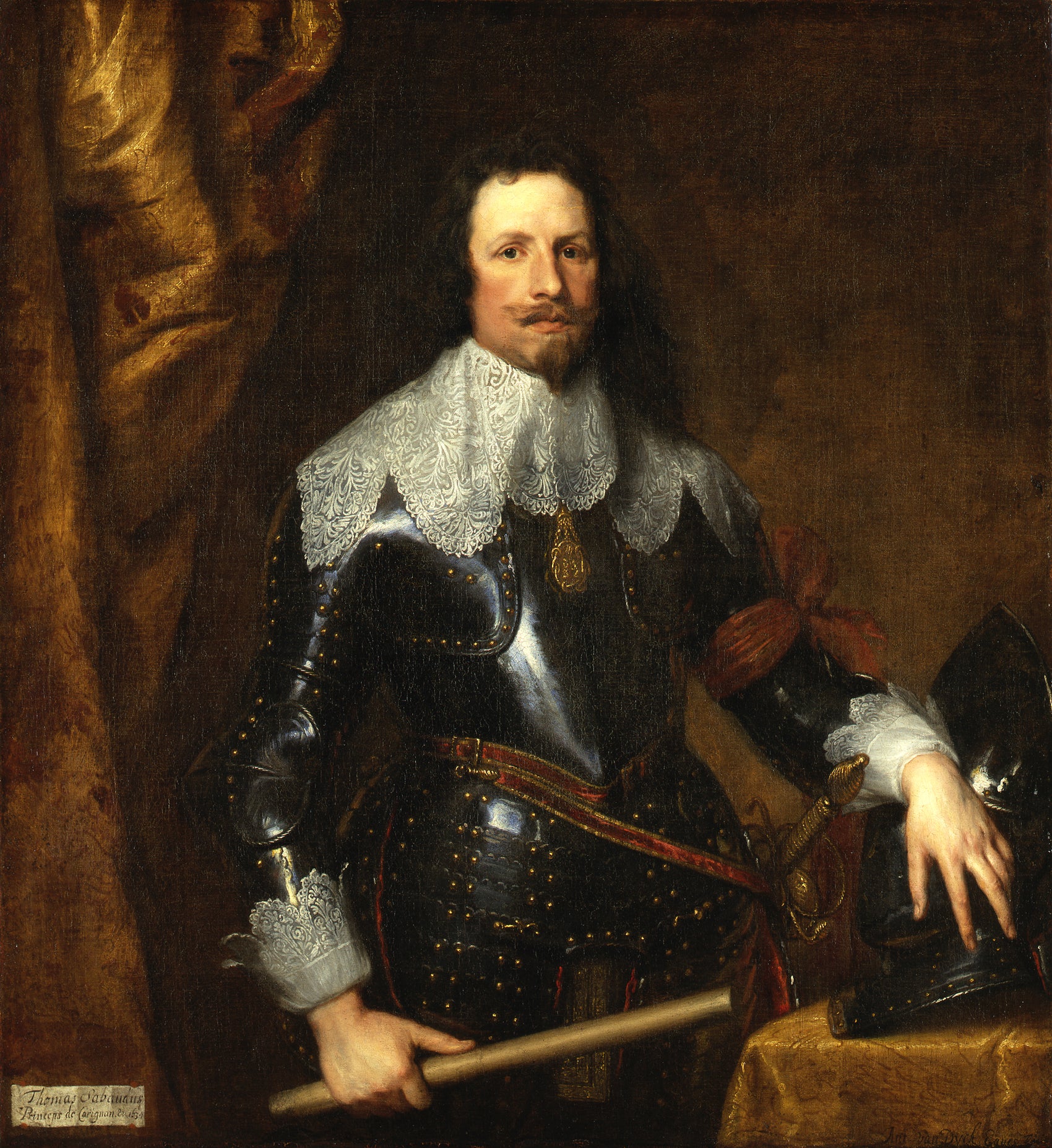 Portrait de Tomaso di Savoia-Carignano - Antoine van Dyck