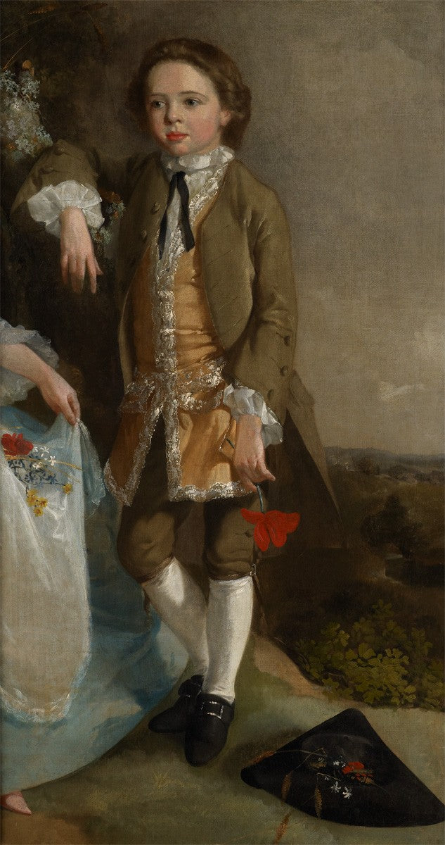 Portrait d'un garçon (fragment de « Portrait d'un garçon et d'une fille ») - Thomas Gainsborough
