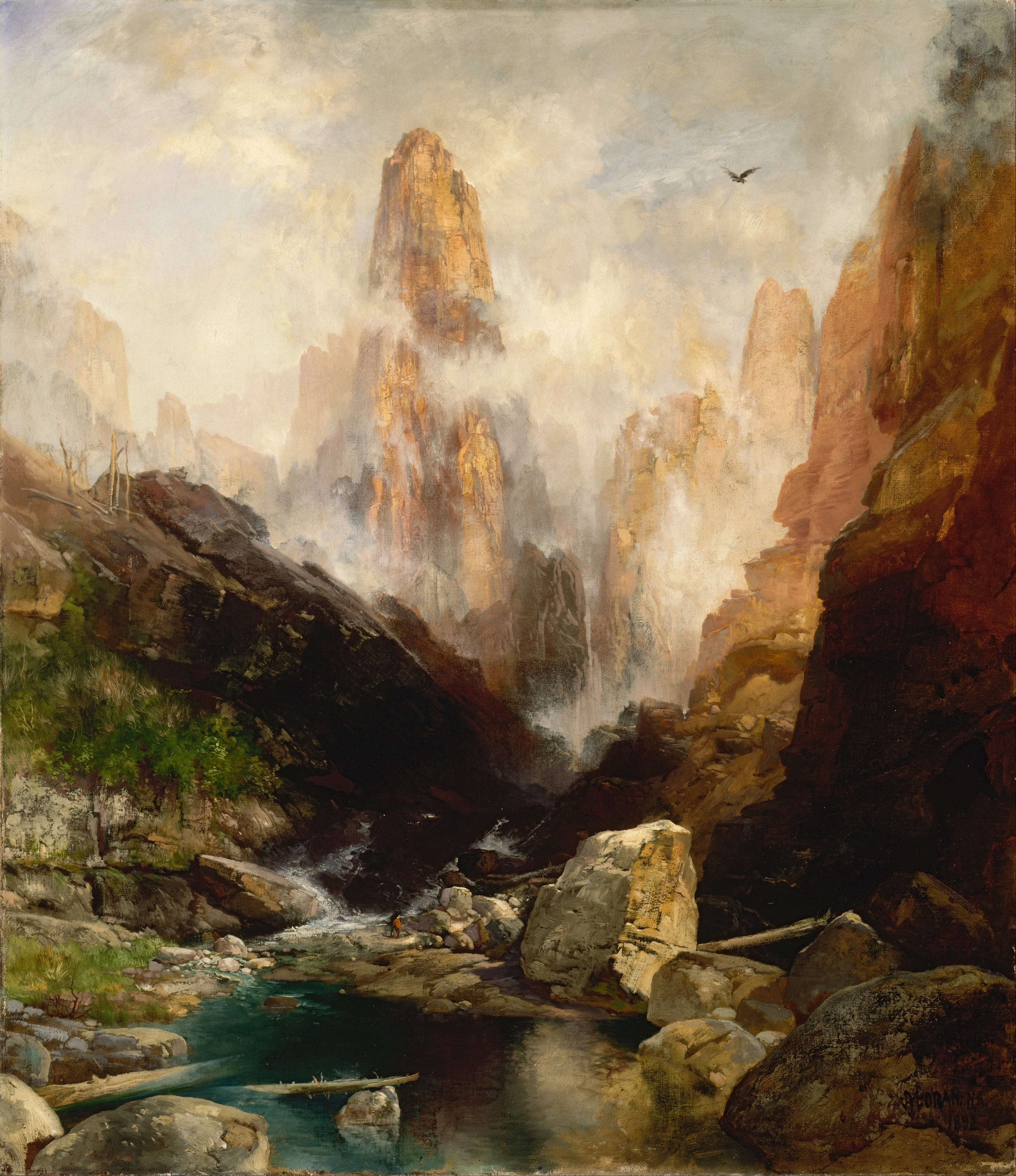 Brouillard dans le canyon de Kanab, Utah - Thomas Moran