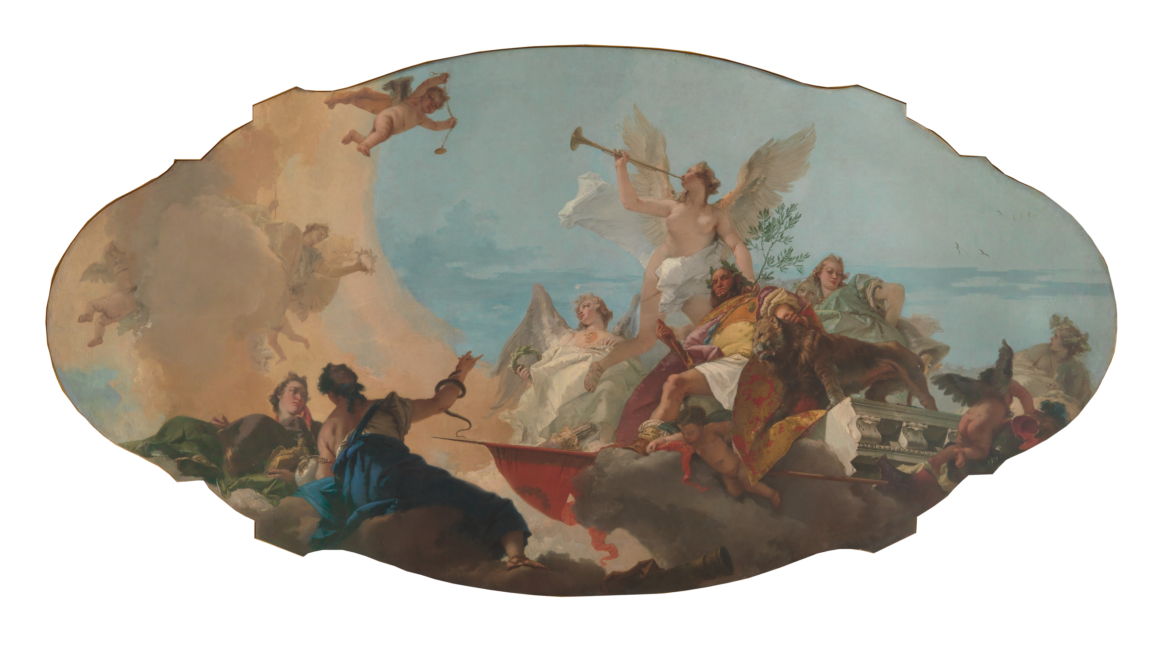 La glorification de la famille Barbaro - Giovanni Battista Tiepolo