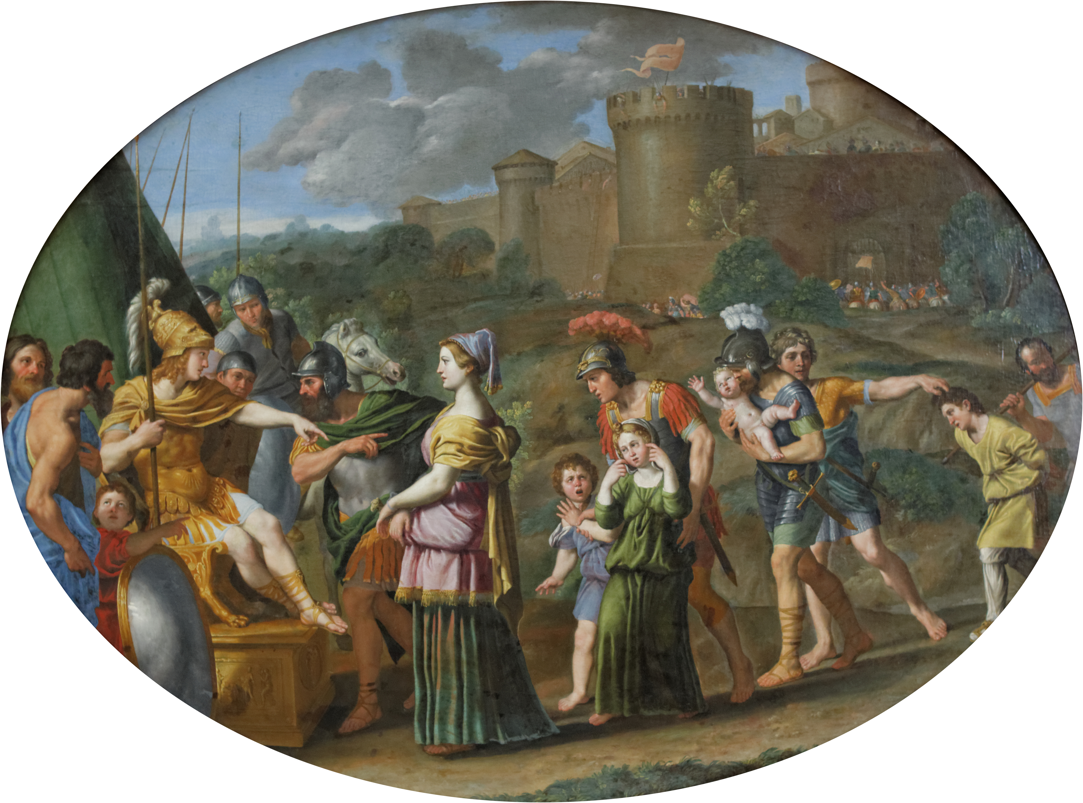 Timoclée captive amenée devant Alexandre - Domenichino - Alpha Reproduction