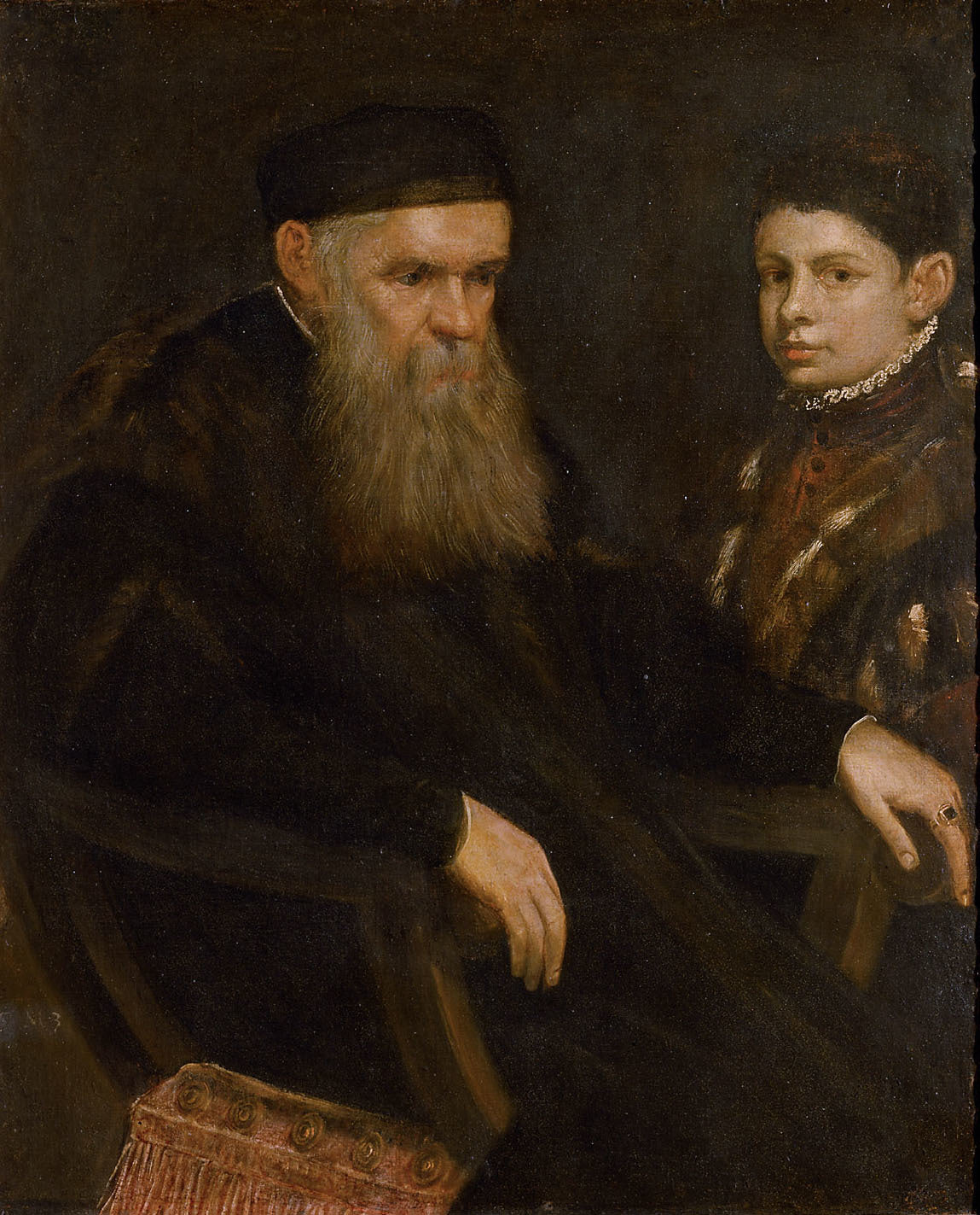 Un vieil homme et un garçon - Jacopo Tintoretto