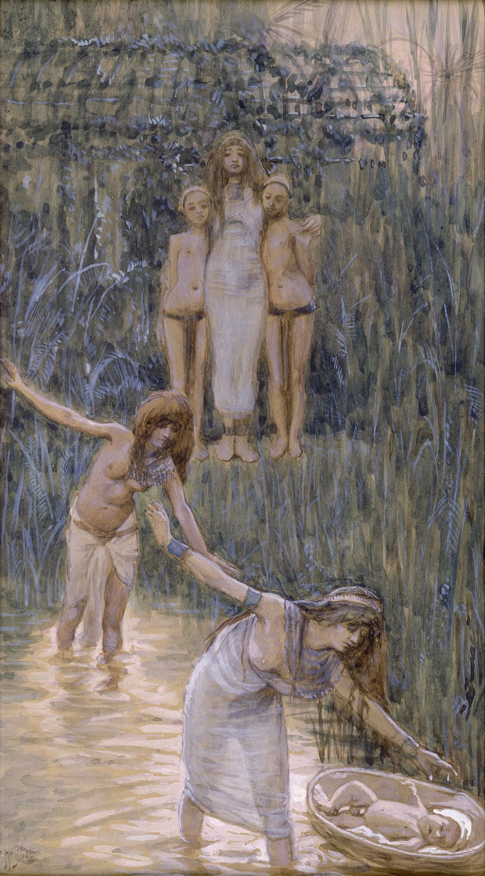 La fille de Pharaon fait venir Moïse - James Tissot