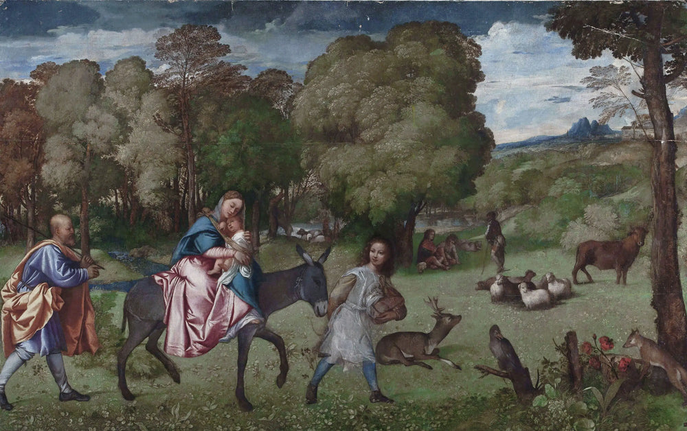 La Fuite en Égypte - Titian - Alpha Reproduction