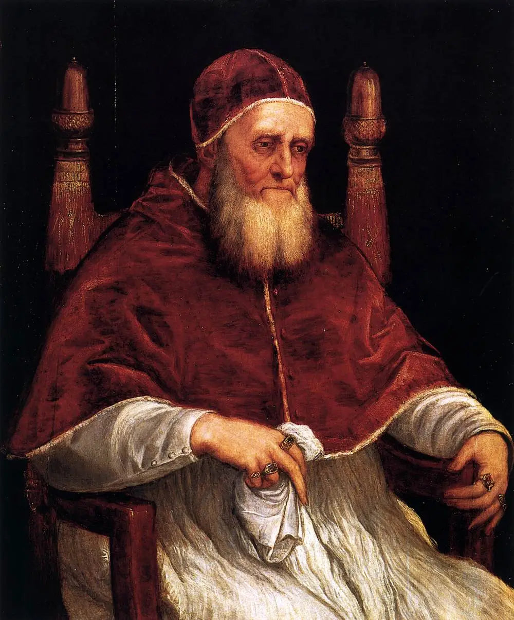 Portrait du pape Jules II - Titian - Alpha Reproduction