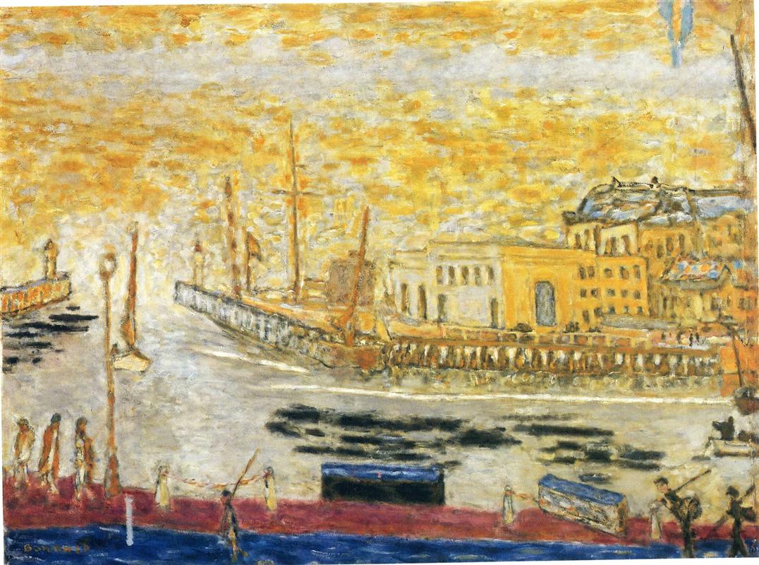Reproduction du tableau « Trouville, la sortie du port - Pierre Bonnard » par Alpha Reproduction en peinture à l’huile