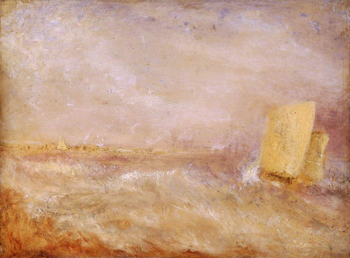 Reproduction du tableau « A Sailing Boat off Deal - J. M. W. Turner » par Alpha Reproduction en peinture à l’huile