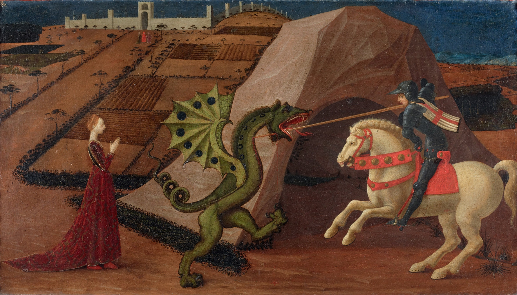 Saint Georges terrassant le dragon - Paolo Uccello