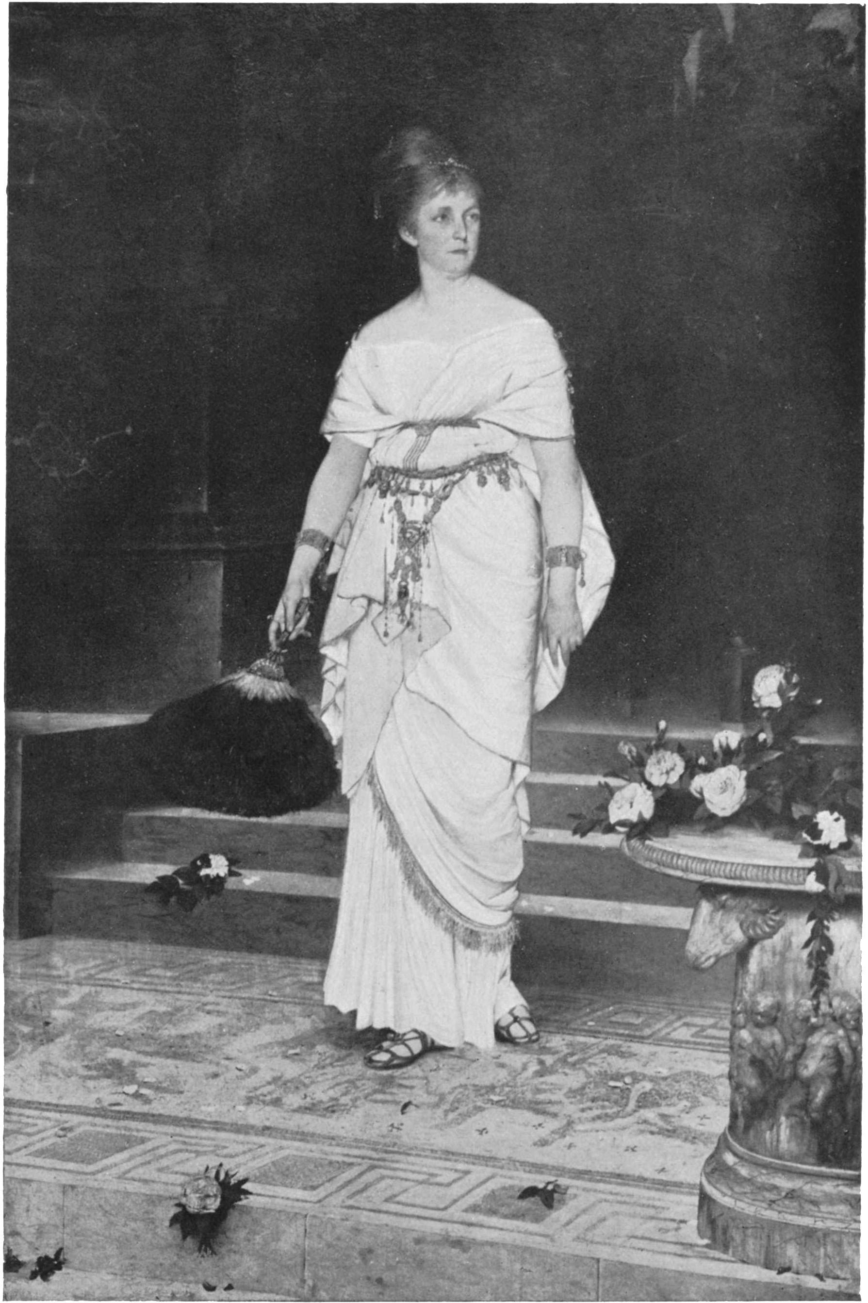Julie Šamberková dans le rôle de Messaline, Václav Brožík, 1876