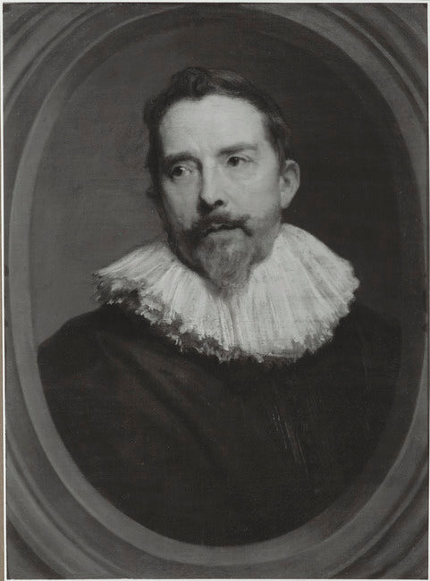 Portrait en buste d'un homme dans un ovale peint - Antoine van Dyck
