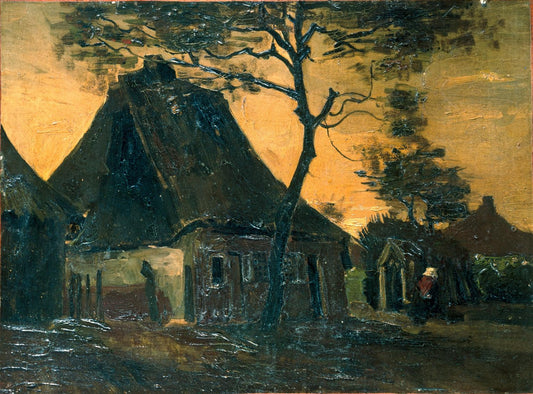 Reproduction du tableau « Chalet arboré - Vincent van Gogh » par Alpha Reproduction en peinture à l’huile
