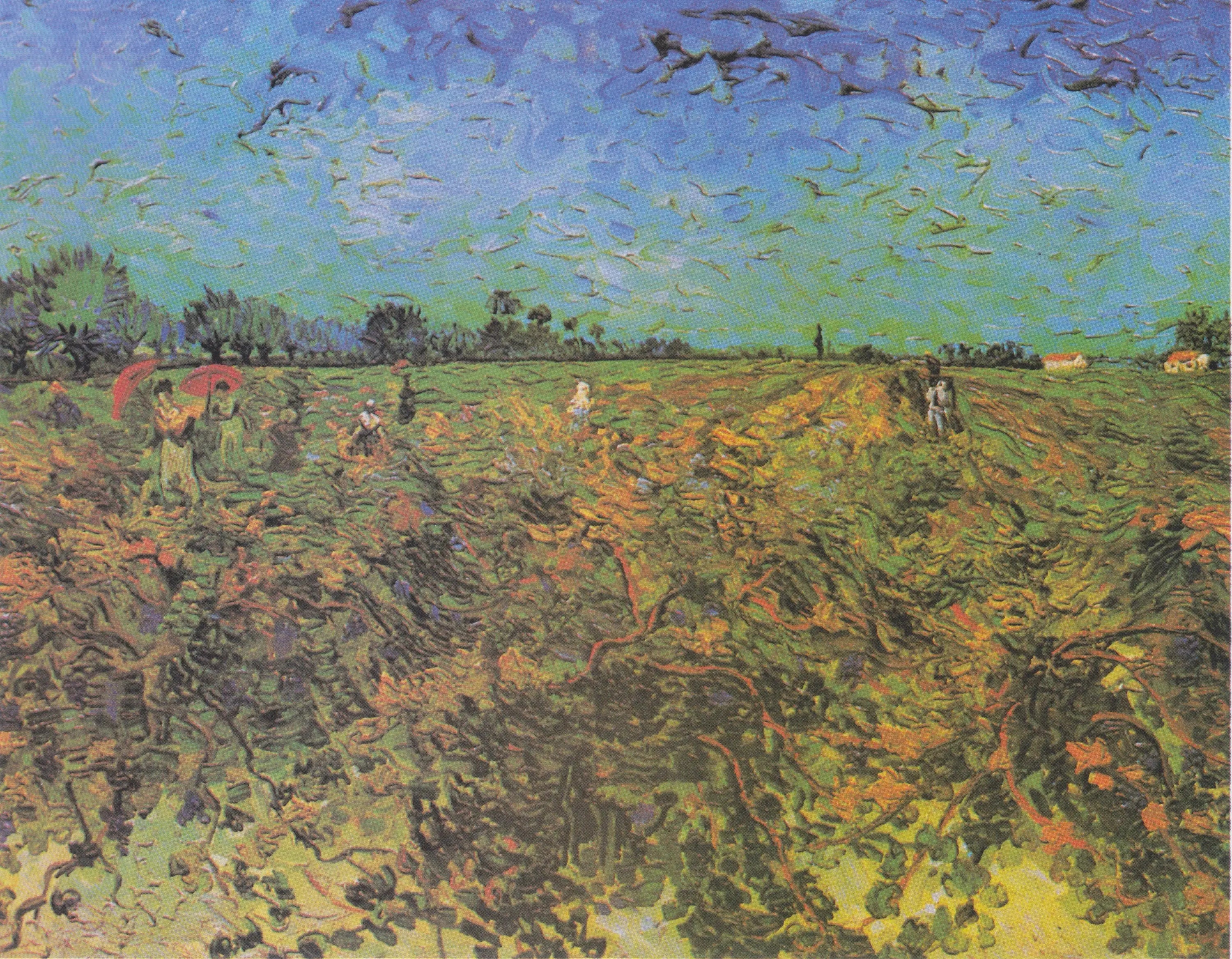 Reproduction du tableau « Vigne verte - Vincent van Gogh » par Alpha Reproduction en peinture à l’huile