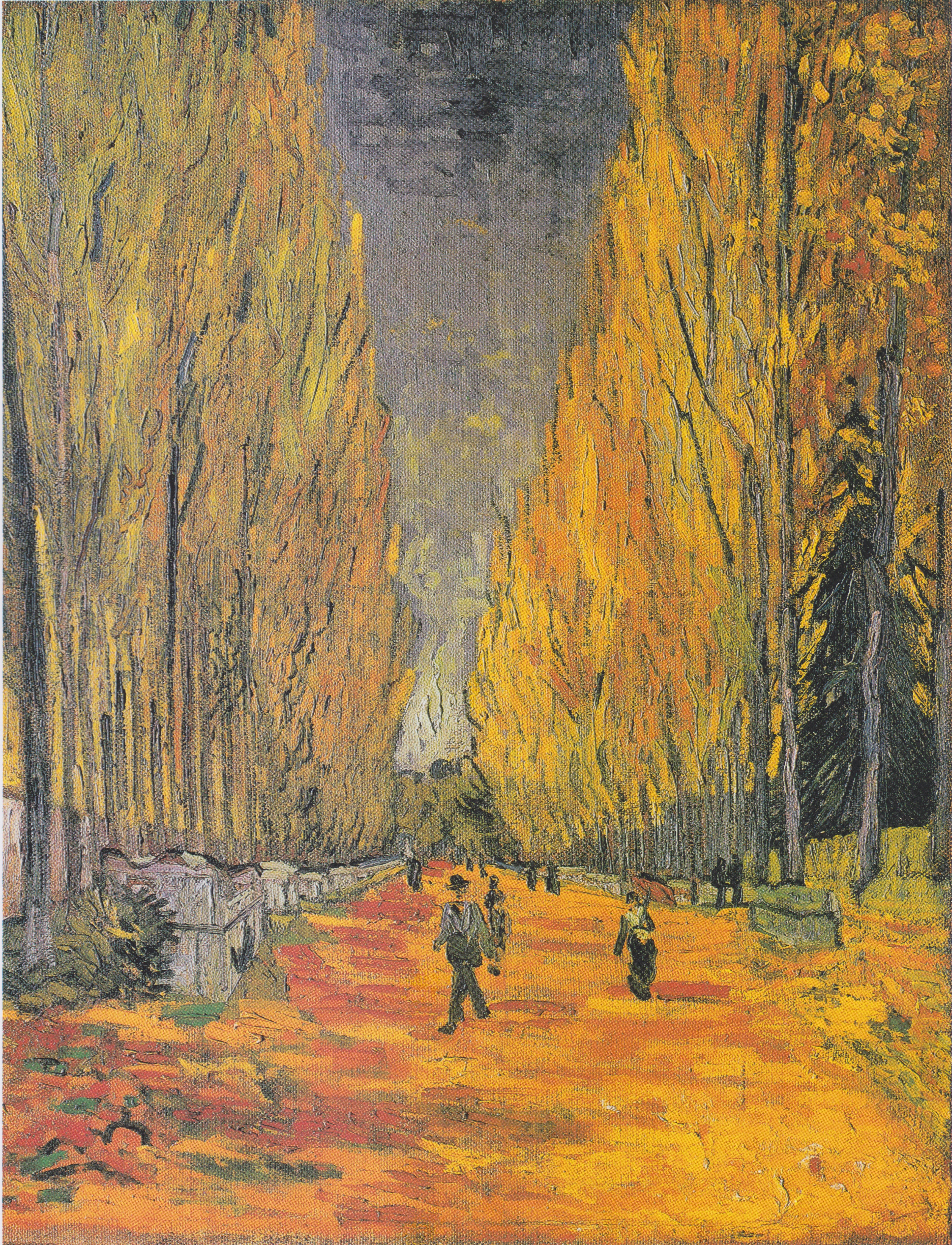Reproduction du tableau « Les Alyscamps - Vincent van Gogh » par Alpha Reproduction en peinture à l’huile