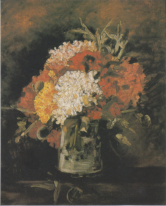 Reproduction du tableau « Vase aux œillets - Vincent van Gogh » par Alpha Reproduction en peinture à l’huile