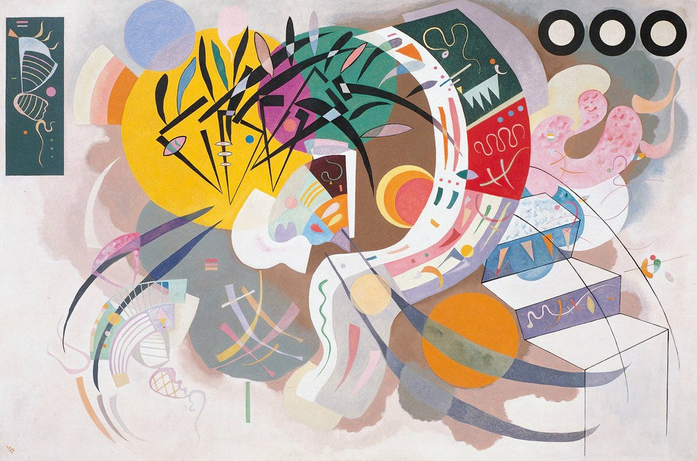Reproduction du tableau « Courbe dominante - Vassily Kandinsky » par Alpha Reproduction en peinture à l’huile