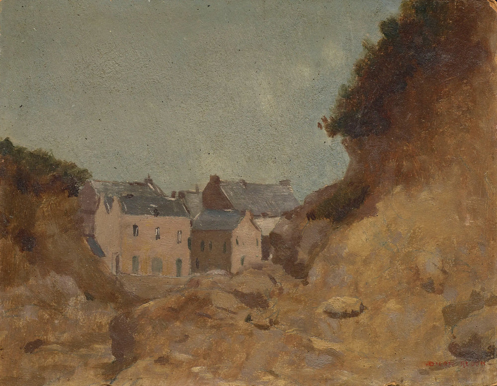 Village dans les Basses-Pyrénées - Odilon Redon - Alpha Reproduction