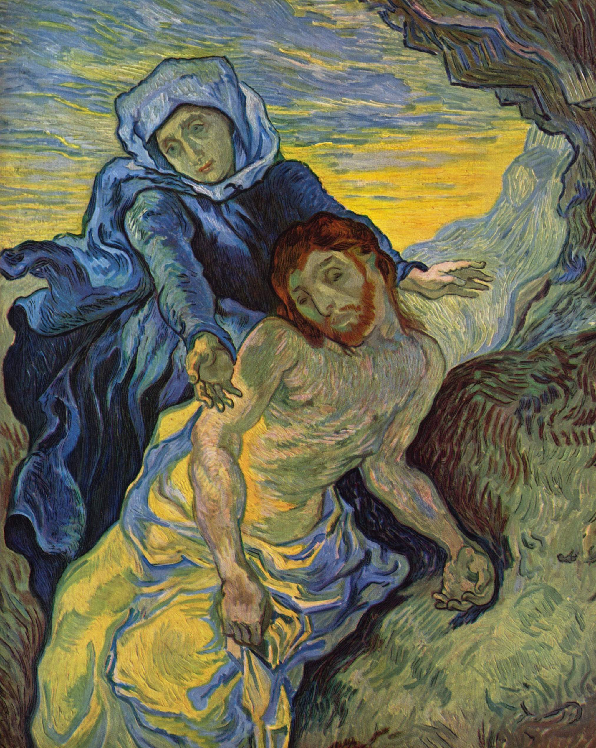 Reproduction du tableau « Pietà - Vincent van Gogh » par Alpha Reproduction en peinture à l’huile