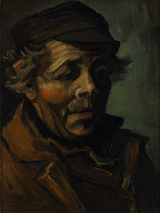 Reproduction du tableau « Tête de paysan - Vincent van Gogh » par Alpha Reproduction en peinture à l’huile