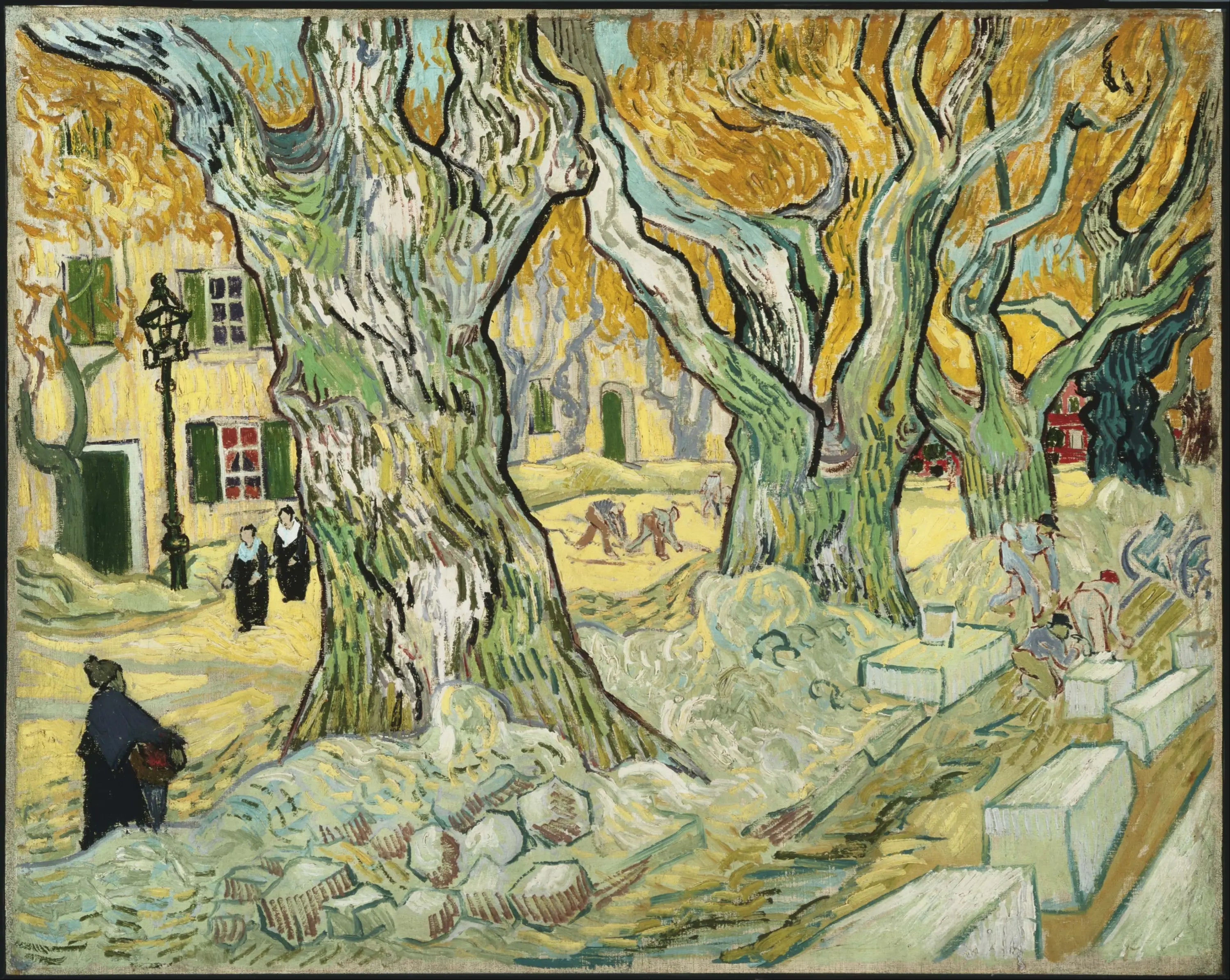 Reproduction du tableau « Les cantonniers - Vincent van Gogh » par Alpha Reproduction en peinture à l’huile