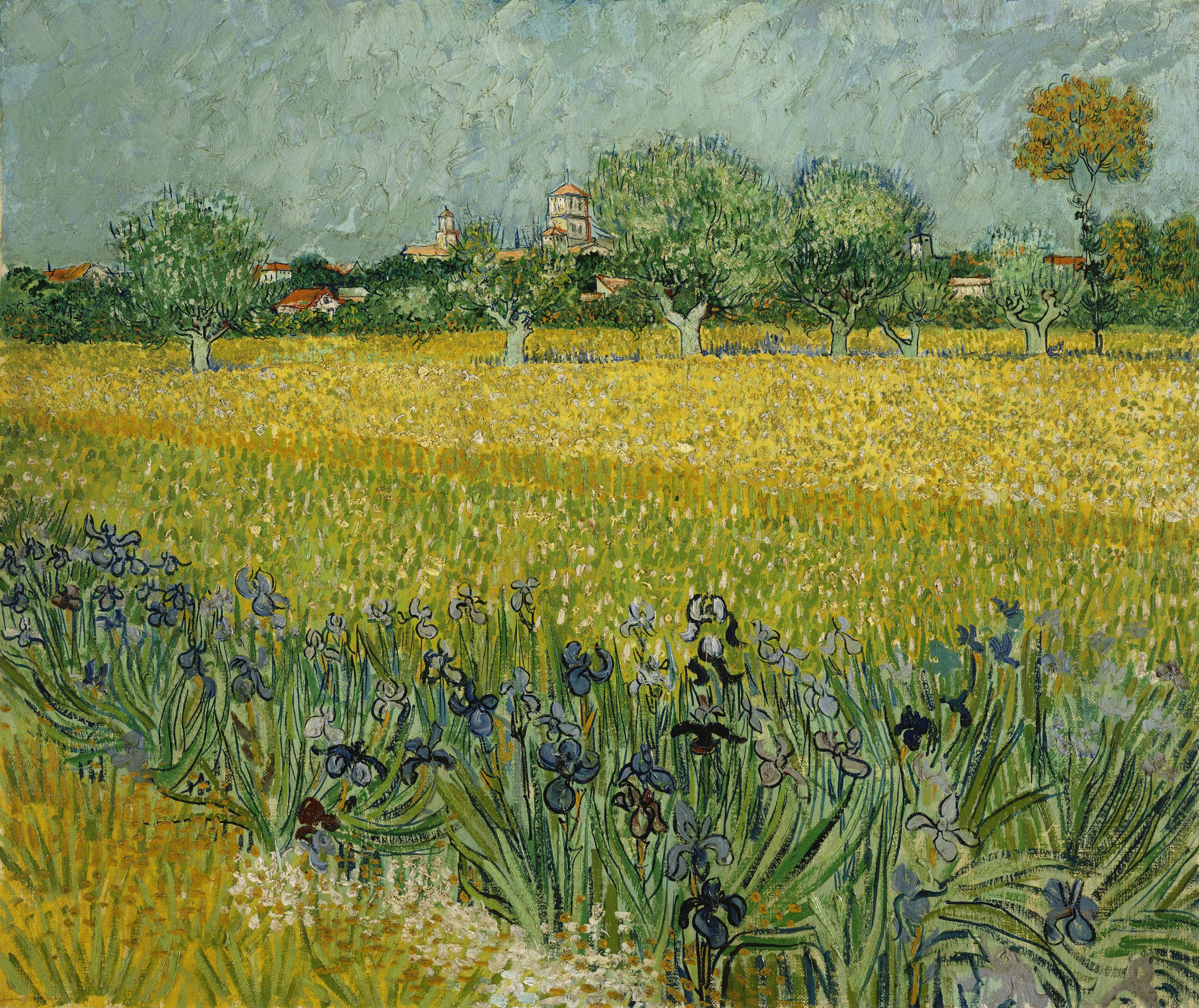 Reproduction du tableau « Le Champ de blé aux iris - Vincent van Gogh » par Alpha Reproduction en peinture à l’huile