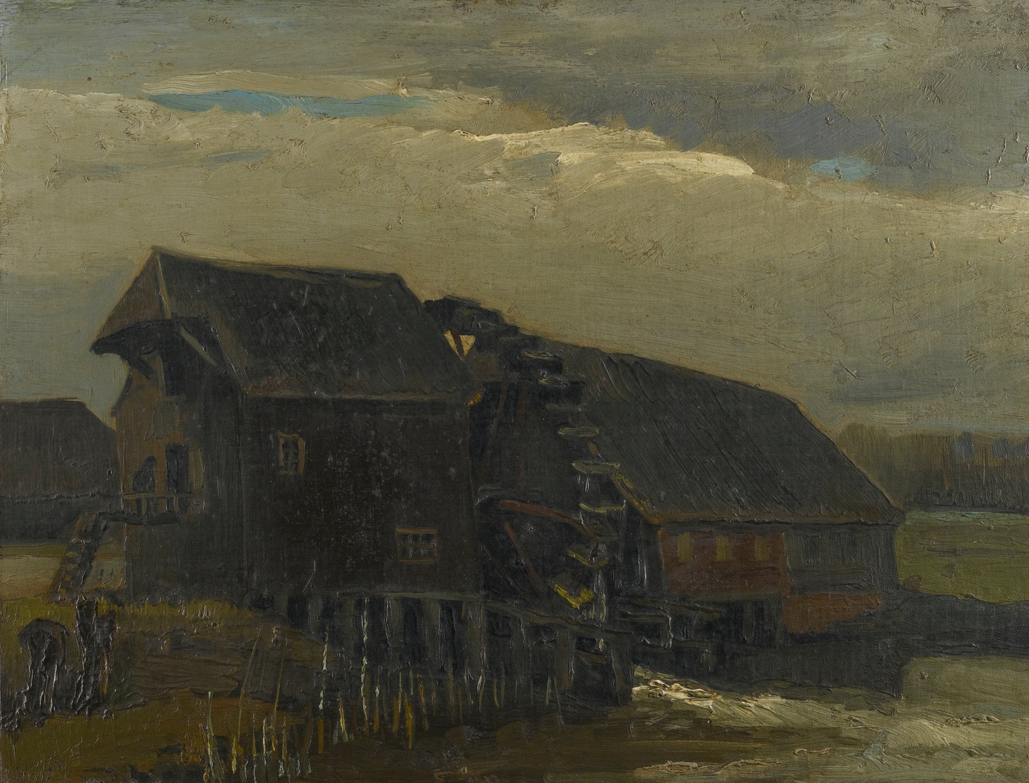 Reproduction du tableau « Moulin à eau d'Opwetten - Vincent van Gogh » par Alpha Reproduction en peinture à l’huile