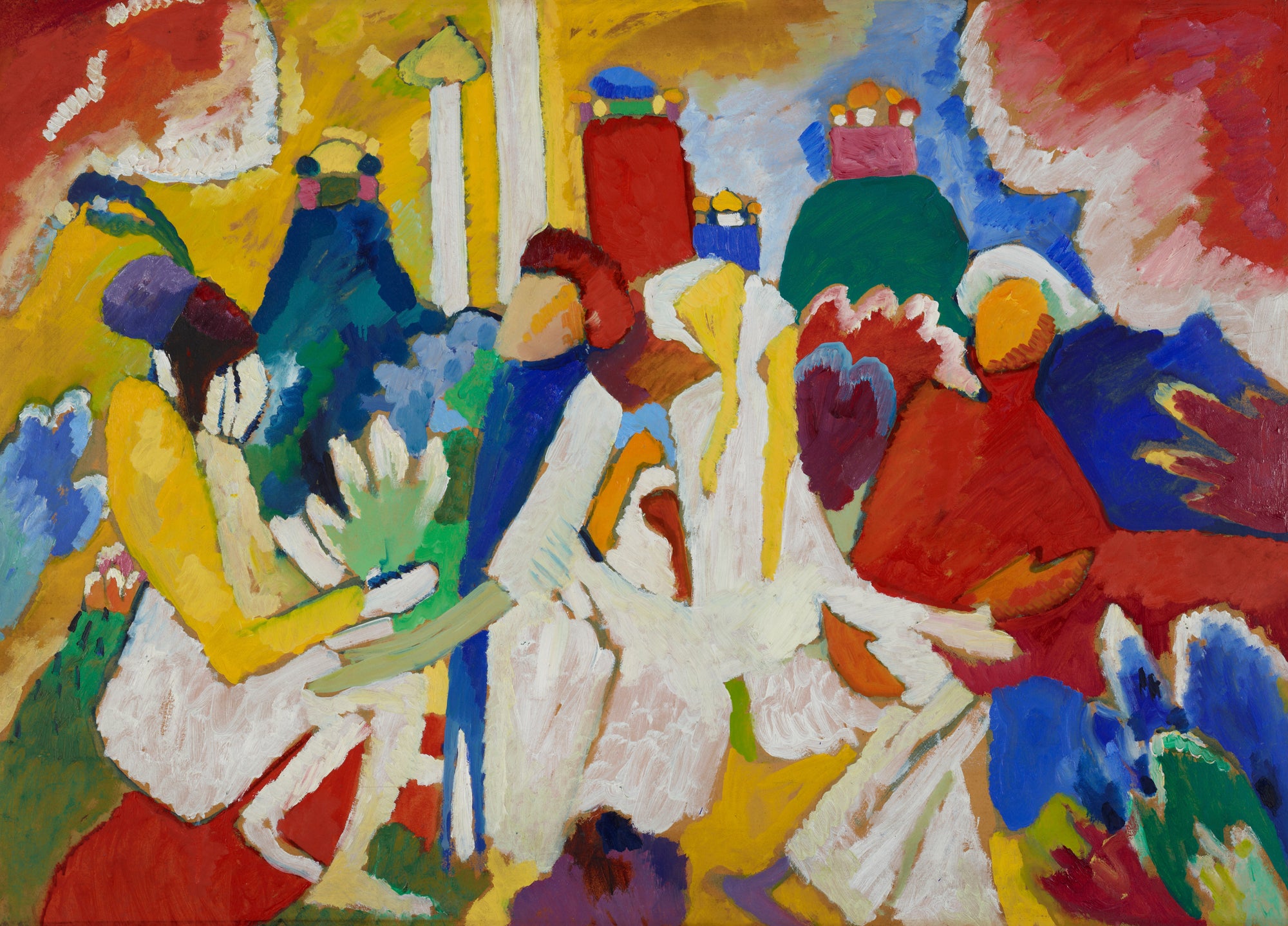Reproduction du tableau « Oriental - Vassily Kandinsky » par Alpha Reproduction en peinture à l’huile