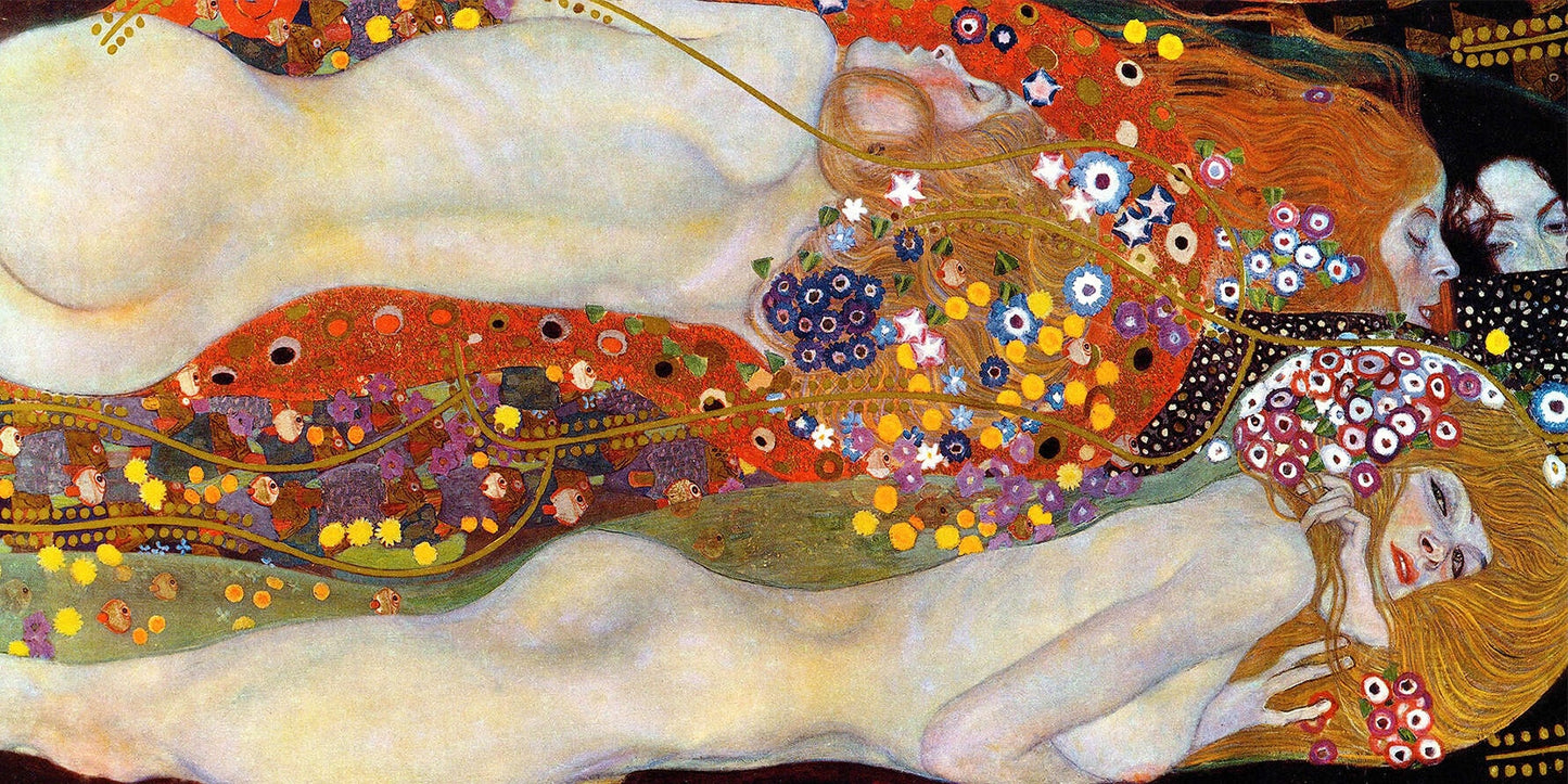 🐍✨ Водяные змеи – Густав Климт (около 1904–1907)
