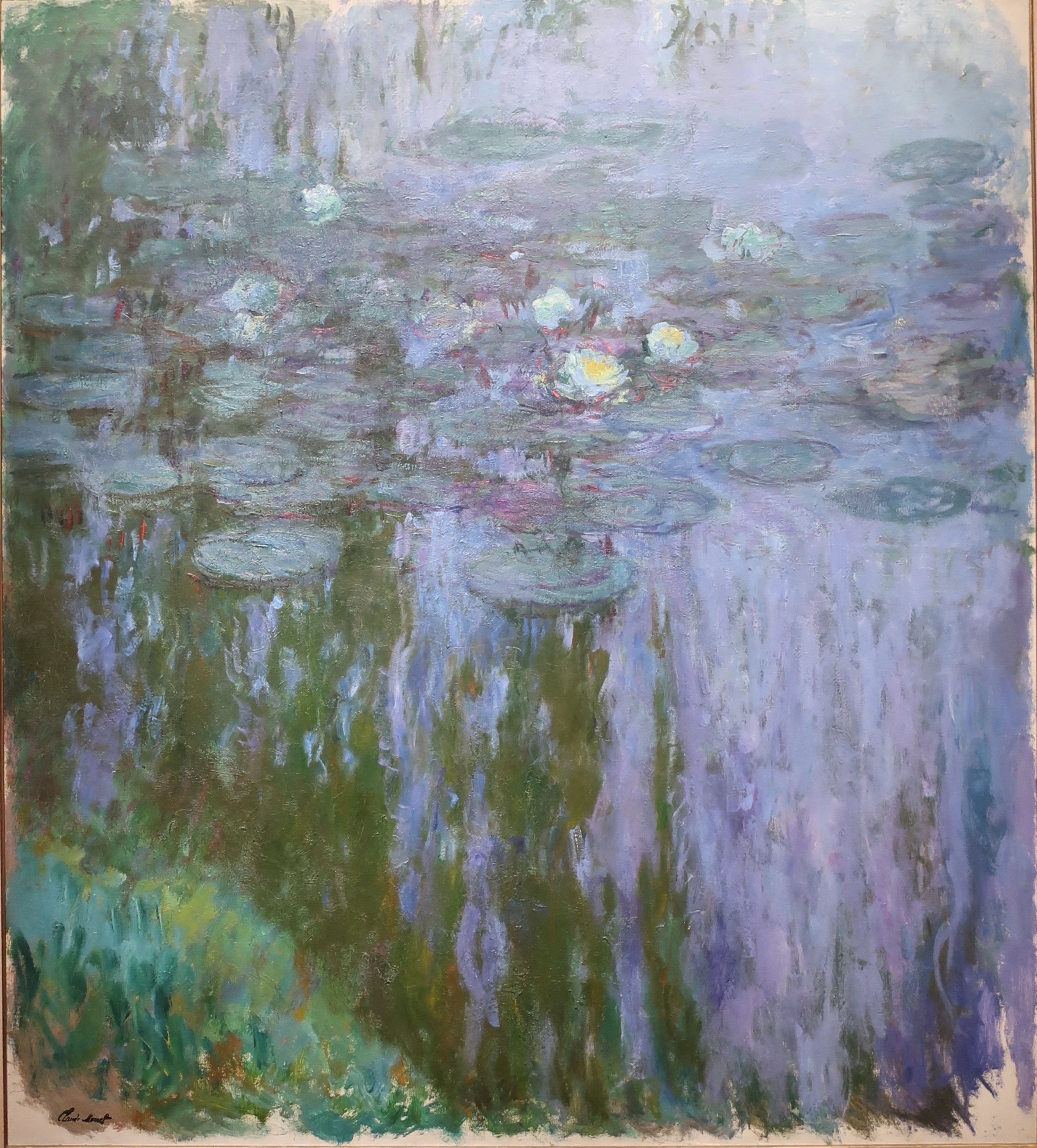 Reproduction du tableau « Nymphéas - Claude Monet » par Alpha Reproduction en peinture à l’huile