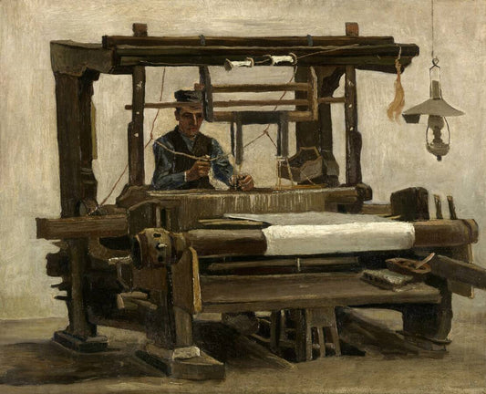 Reproduction du tableau « Tisserand au métier à tisser - Vincent van Gogh » par Alpha Reproduction en peinture à l’huile