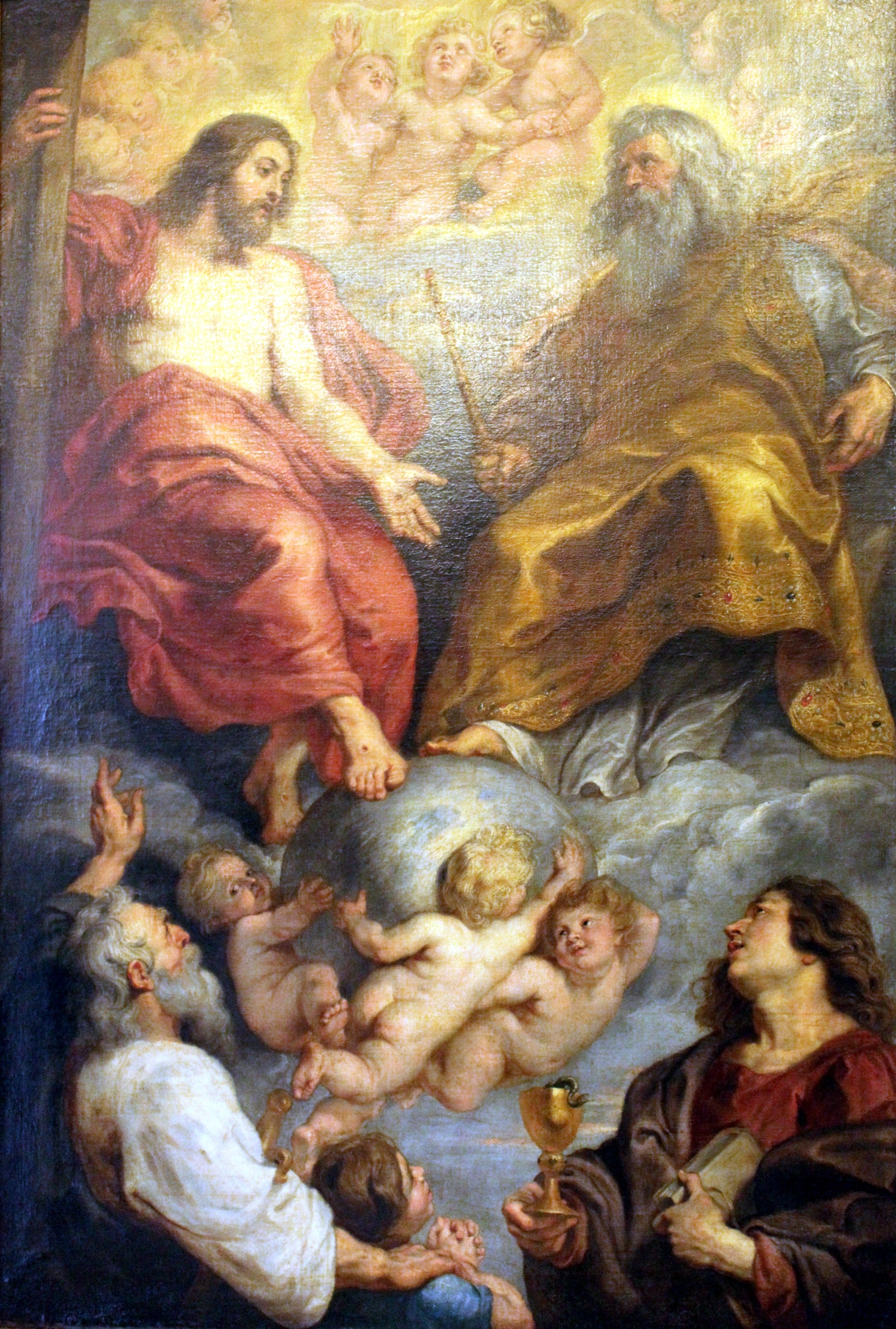 Dieu le Père et le Christ avec les saints Paul et Jean, 1616-1617 - Peter Paul Rubens