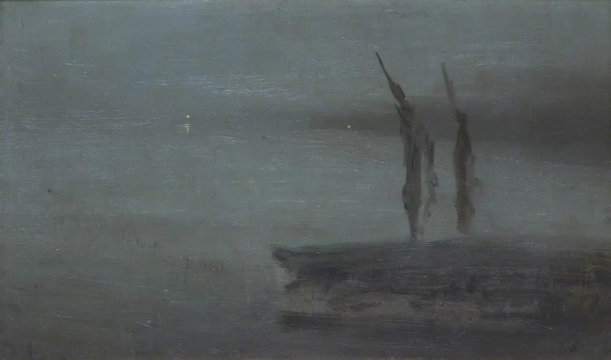 Reproduction du tableau « Nocturne - James Abbott McNeill Whistler » par Alpha Reproduction en peinture à l’huile