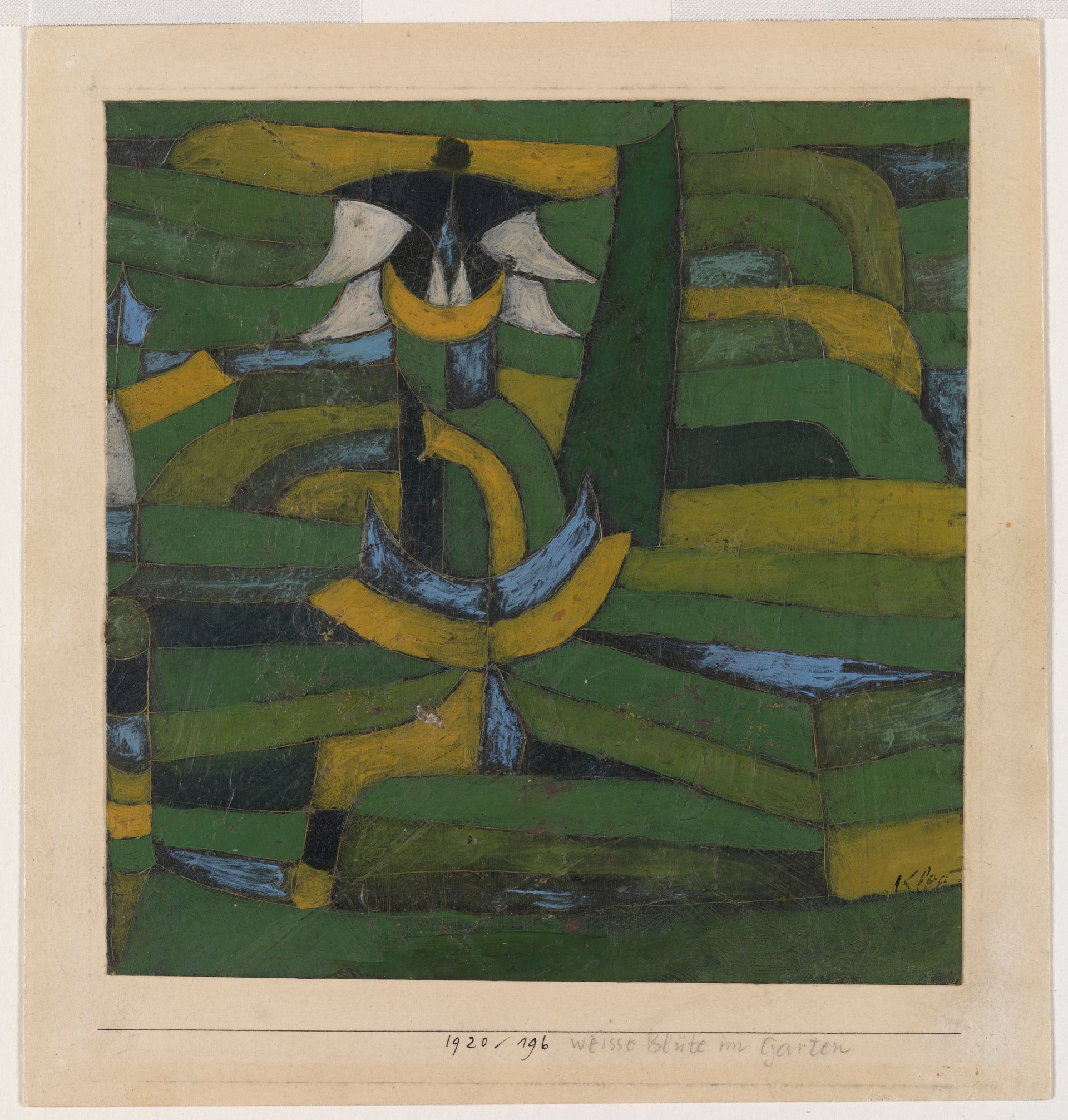 Fleur blanche dans le jardin — Paul Klee