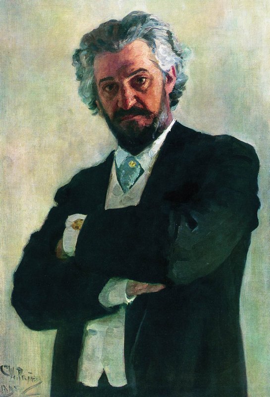Portrait du violoncelliste Aleksander Valerianovich Wierzbiłłowicz - Ilya Repin