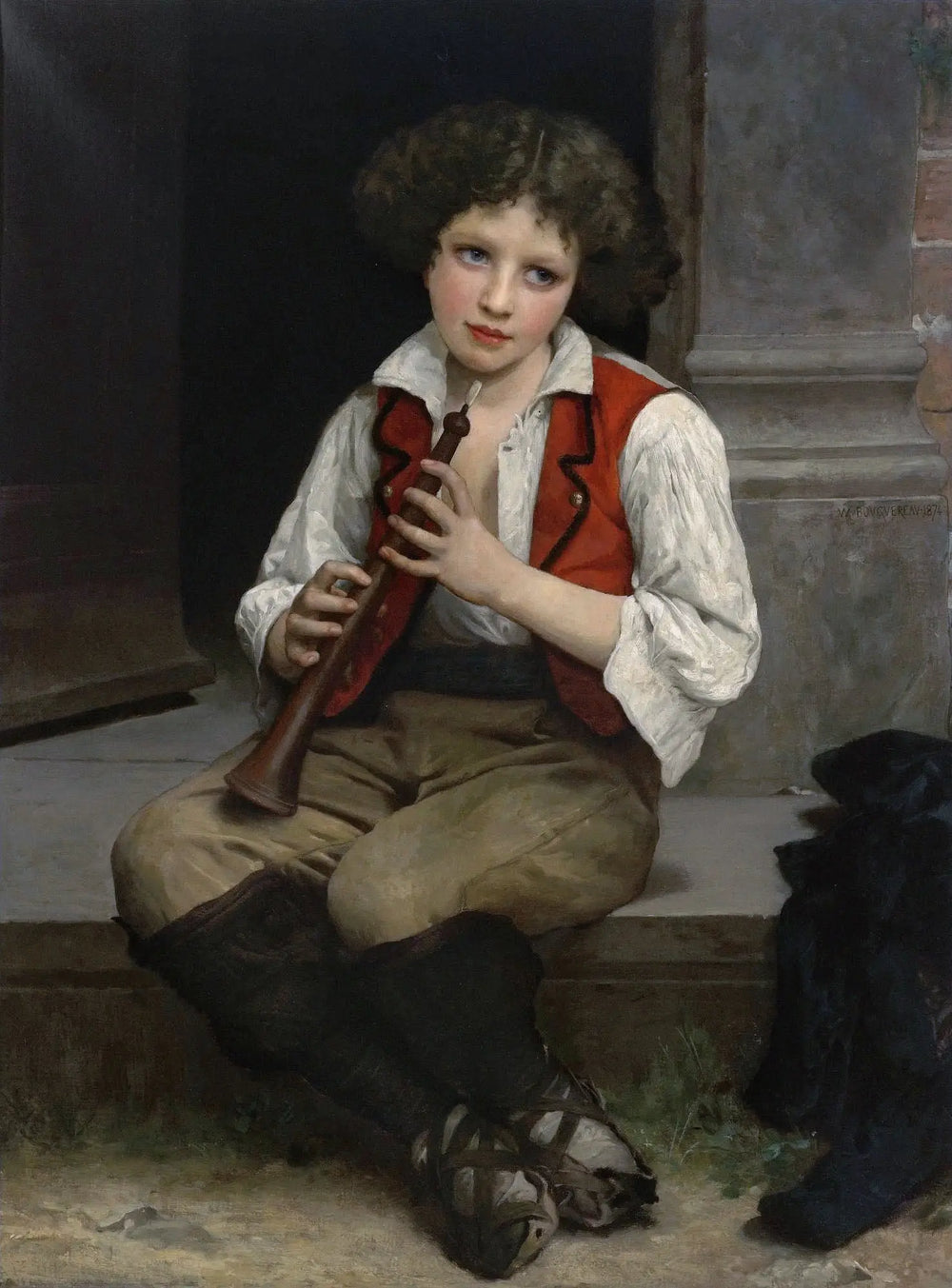 Reproduction du tableau « Pifferaro - Bouguereau » par Alpha Reproduction en peinture à l’huile