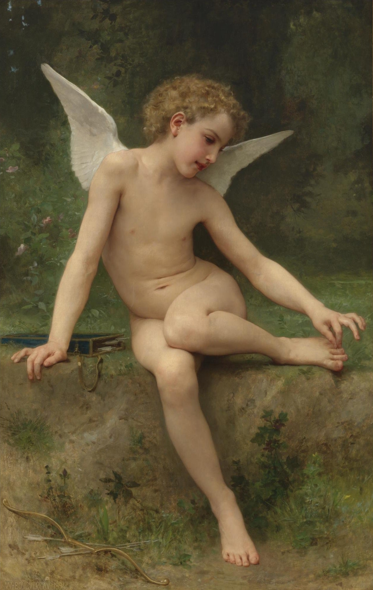 Reproduction du tableau « L'amour à l'épine - Bouguereau » par Alpha Reproduction en peinture à l’huile