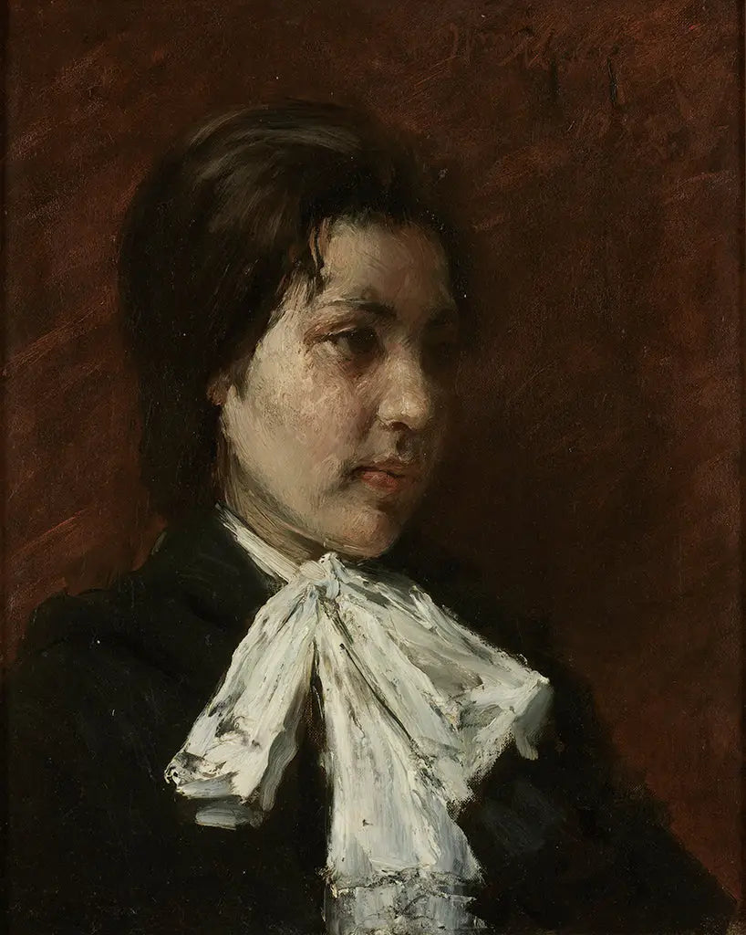 Portrait de la tête - William Merritt Chase - Alpha Reproduction